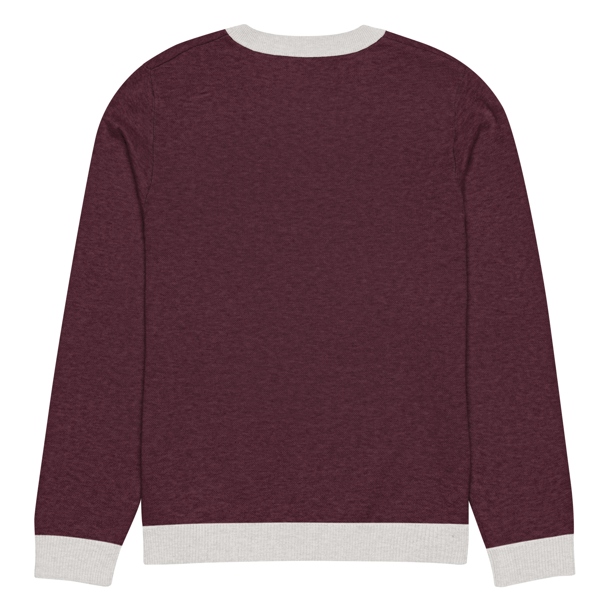 happy christmas Knitted Sweater - Burgundy - Image 16